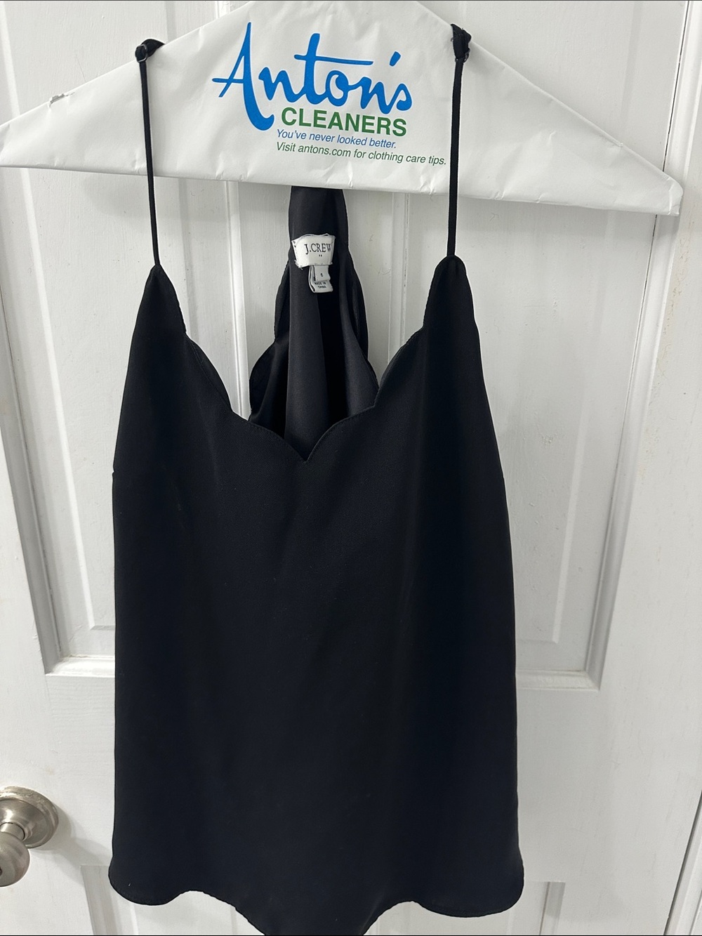 J. Crew Black Spaghetti-Strap Cami Slip